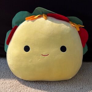 Squishmallows Yellow Taco Plush